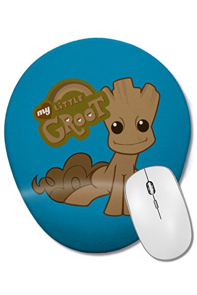 BASKI DÜNYASI Guardians Of The Galaxy My Little Groot Mouse Pad oval cu supor...