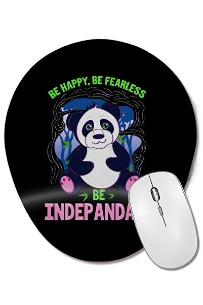 BASKI DÜNYASI Fii fericit, fii fără frică, fii independent. Mouse pad oval cu...