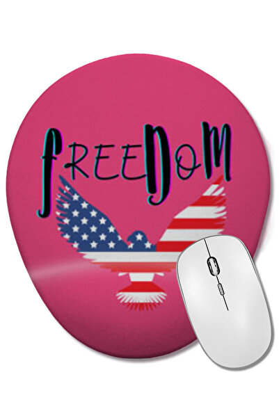 BASKI DÜNYASI FREEDOM Cadou pentru Ziua Independenței, 4 iulie, Mouse Pad ova...