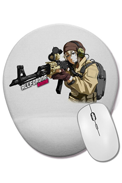 BASKI DÜNYASI Mouse Pad oval T'Challa Pantera Negra cu suport pentru încheiet...