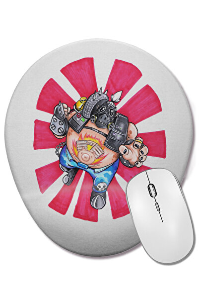 BASKI DÜNYASI Mouse Pad oval Roadhog cu suport pentru încheietura mâinii