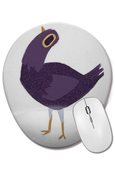 BASKI DÜNYASI Οβάλ ποντίκι ποντικοπολιτείας με στήριγμα καρπού Trash Dove Pur...