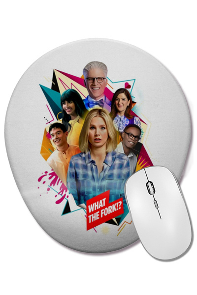 BASKI DÜNYASI The Good Place Nice Place Οβάλ ποντίκι με υποστήριξη καρπού