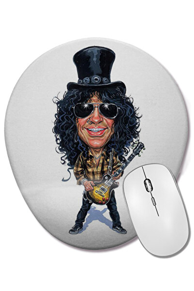 BASKI DÜNYASI Slash 01 Οβάλ ποντίκι με υποστήριξη καρπού