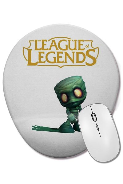 BASKI DÜNYASI Lol Nunu 01 Oval Mouse Pad with Wrist Support