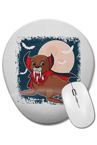 BASKI DÜNYASI Mouse Pad oval cu suport pentru încheietura mâinii, cu sigiliu ...