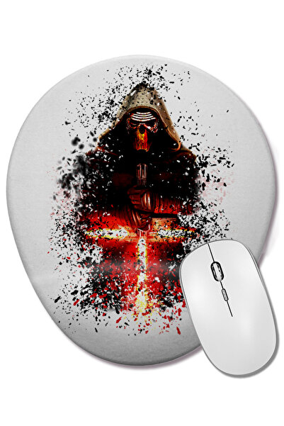 BASKI DÜNYASI Mouse Pad oval Kylo Ren Star Wars cu suport pentru încheietura ...