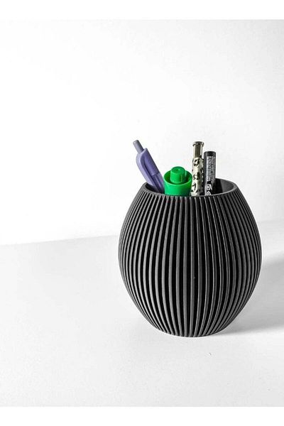 3D Brothers Sleek Renis Pen Holder | Desk Organizer and Pencil up Holder