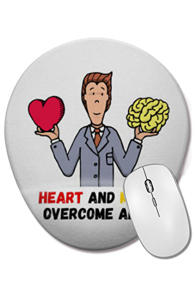 BASKI DÜNYASI Το καρδιά και το μυαλό οικονομίζουν τα πάντα Οβάλ ποντίκι με υπ...