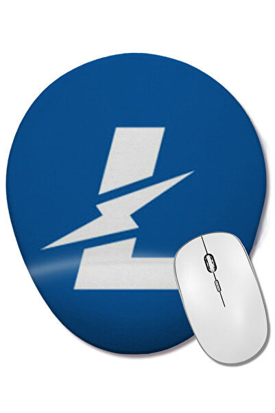 BASKI DÜNYASI Litecoin To The Moon LOGO Οβάλ ποντίκι με υποστήριξη καρπού