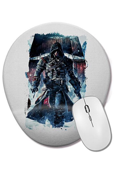 BASKI DÜNYASI Mouse Pad oval Assassins Creed cu suport pentru încheietura mâinii