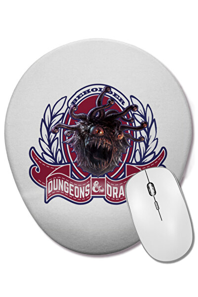 BASKI DÜNYASI Dungeons And Dragons The Beholder Mouse Pad oval cu suport pent...