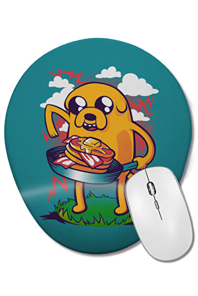 BASKI DÜNYASI Adventure Time Bacon Pancakes 02 Mouse Pad oval cu suport pentr...