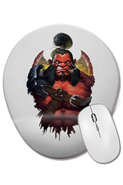 BASKI DÜNYASI Mouse Pad oval Axe Dota 2 cu suport pentru încheietura mâinii