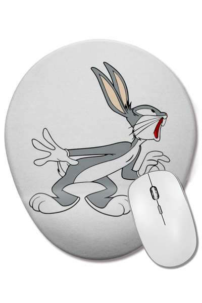 BASKI DÜNYASI Mouse Pad oval Looney Tunes Bugs Bunny cu suport pentru încheie...
