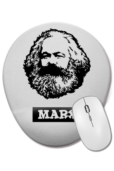 BASKI DÜNYASI Οβάλ ποντίκι με υποστήριξη καρπού Karx Marx