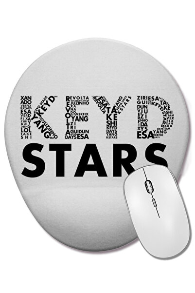 BASKI DÜNYASI Keyd Stars 2017 Mouse Pad oval cu suport pentru încheietura mâinii