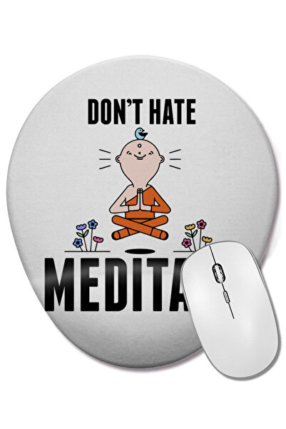 BASKI DÜNYASI Медитиращ монах Сладък и забавен Не мрази Медитирай Медитация О...