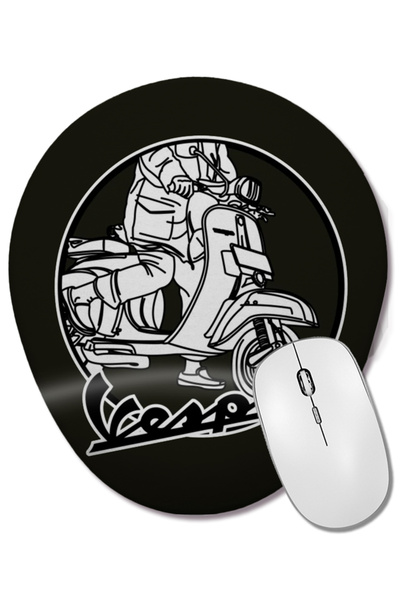 BASKI DÜNYASI Οβάλ ποντίκι με υποστήριξη καρπού Vespa Addict