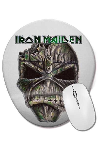 BASKI DÜNYASI Mouse Pad oval pentru fetiță, cu perle și cercei, cu suport pen...