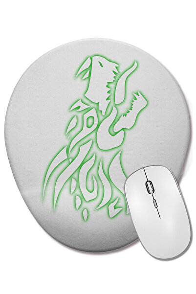 BASKI DÜNYASI Οβάλ ποντίκι με υποστήριξη καρπού Dragon