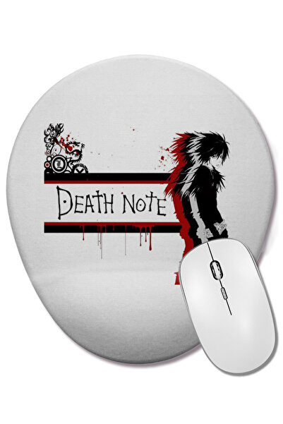 BASKI DÜNYASI Mouse Pad oval Anime Death Note cu suport pentru încheietura mâ...
