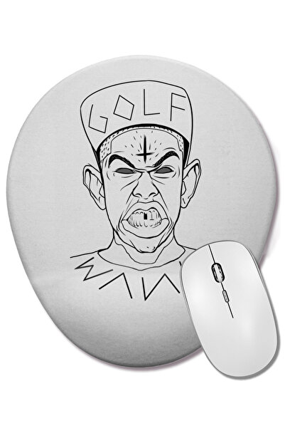 BASKI DÜNYASI Mouse Pad oval Golf Wang Tyler The Creator cu suport pentru înc...