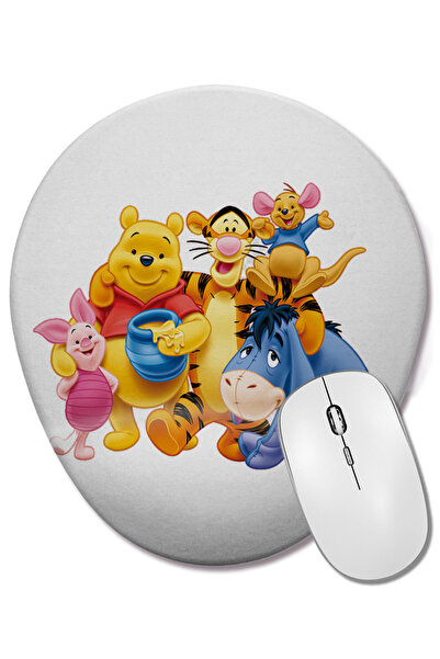 BASKI DÜNYASI Winnie The Pooh Eeyore 01 Bilek Destekli Oval Mouse Pad