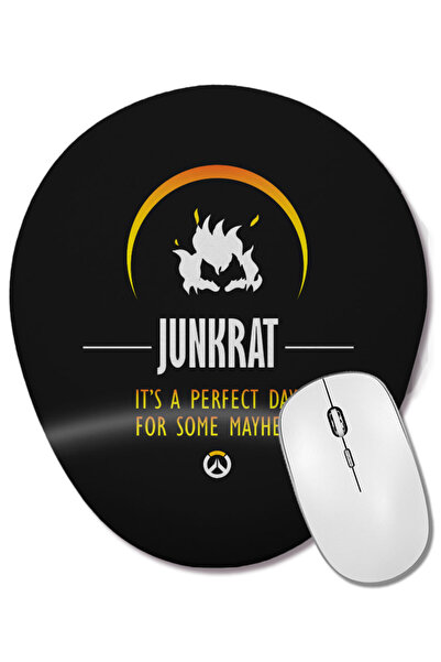 BASKI DÜNYASI Junkrat Perfect Day For Mayhem Overwatch Οβάλ ποντίκι με υποστή...