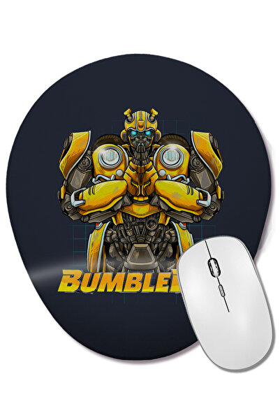 BASKI DÜNYASI Bumblebee Be Nice Mouse Pad oval cu suport pentru încheietura m...