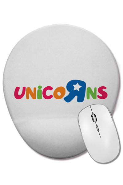 BASKI DÜNYASI Unicorns Toys R Us Logo Mix Οβάλ ποντίκι με υποστήριξη καρπού