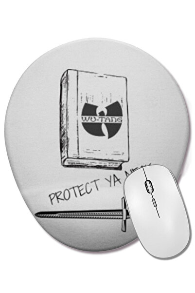 BASKI DÜNYASI Protect Ya Neck Wu Tang Clan Forever Oval Mouse Pad with Wrist ...