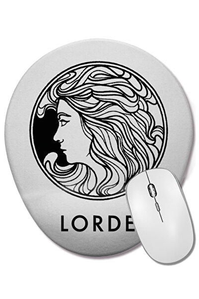 BASKI DÜNYASI Mouse Pad oval Lorde Pure Heroine cu suport pentru încheietura mâinii