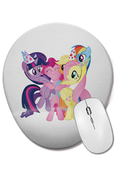 BASKI DÜNYASI Mouse Pad oval pentru ziua de naștere My Little Pony cu suport ...