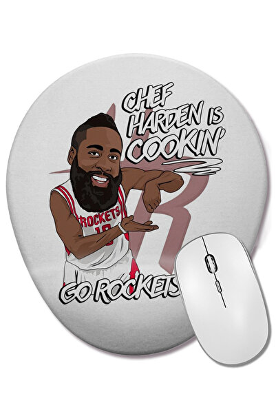 BASKI DÜNYASI Mouse Pad oval Shef Harden cu suport pentru încheietura mâinii