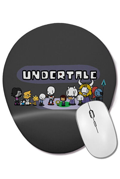 BASKI DÜNYASI Undertale Friends 01 Mouse Pad oval cu suport pentru încheietur...