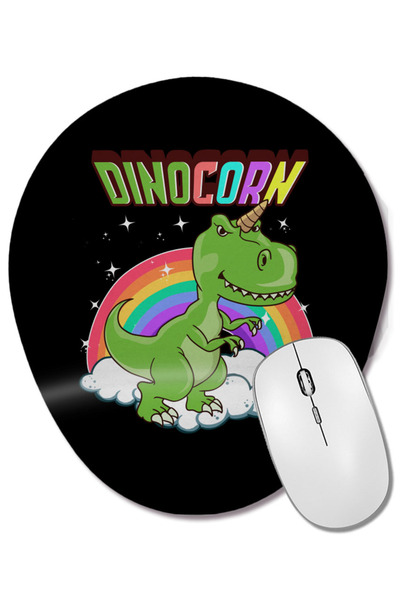 BASKI DÜNYASI Dinocorn Сладък динозавър и еднорог Unisaur Bilek Destekli Oval...