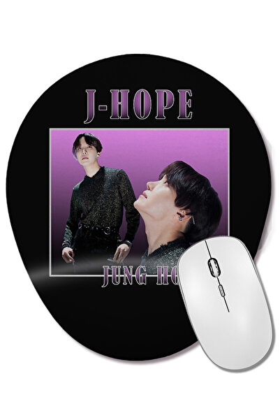 BASKI DÜNYASI Mouse Pad oval cu suport pentru încheietura mâinii J Hope Bts