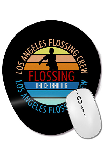 BASKI DÜNYASI Los Angeles Flossing Training Crewe Mouse Pad oval cu suport pe...