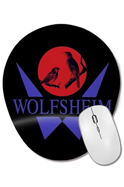 BASKI DÜNYASI Mouse Pad oval Wolfsheim cu suport pentru încheietura mâinii