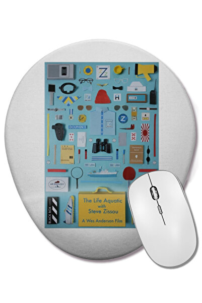 BASKI DÜNYASI Mouse Pad oval The Life Aquatic cu suport pentru încheietura mâ...