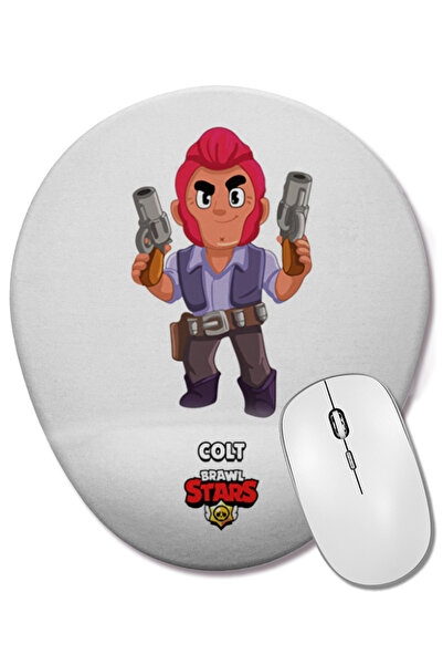 BASKI DÜNYASI Mouse Pad oval Brawl Stars cu suport pentru încheietura mâinii