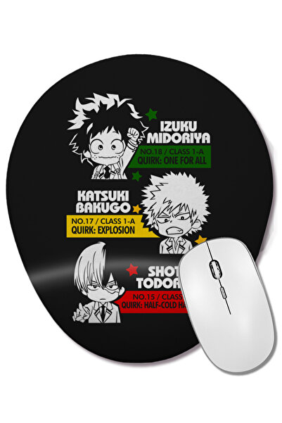 BASKI DÜNYASI Οβάλ ποντίκι ποντικοπολλαπλής χρήσης με στήριγμα καρπού Deku Ka...