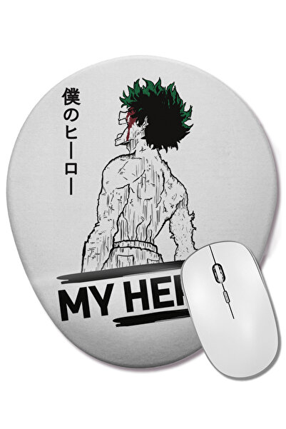 BASKI DÜNYASI My Hero Midoriya Izuku Οβάλ ποντίκι με υποστήριξη καρπού