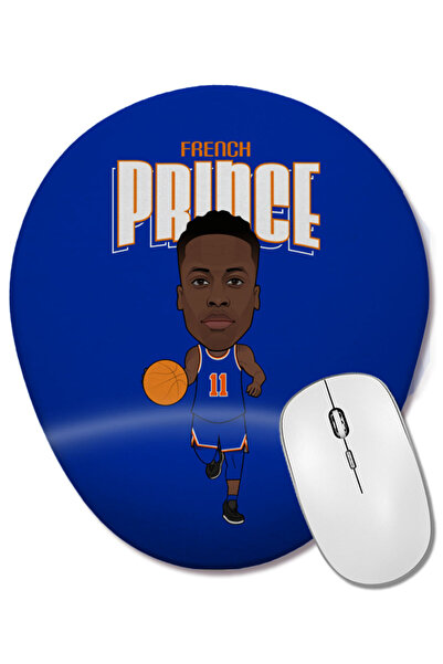 BASKI DÜNYASI Frank Ntilikina, prințul francez, mouse pad oval cu suport pentru încheietura mâinii