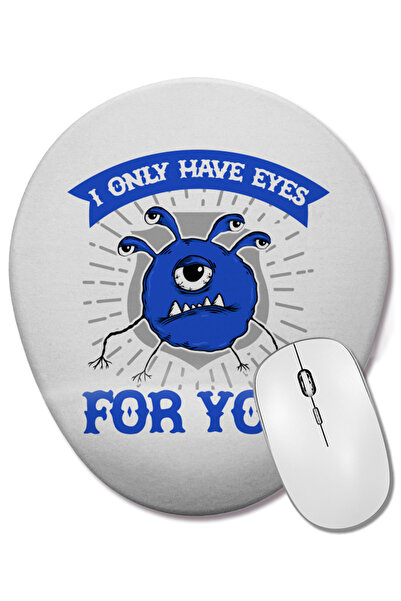 BASKI DÜNYASI D și D Beholder Only Have Eyes For You Mouse Pad oval cu suport...