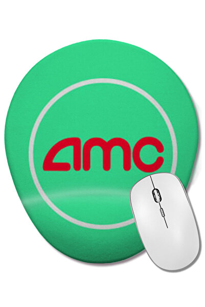 BASKI DÜNYASI Mouse Pad oval AMC DAY Stock TO THE MON HOLD 100K cu suport pentru încheietura mâinii