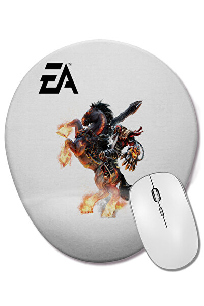BASKI DÜNYASI Mouse Pad oval Cavalo cu suport pentru încheietura mâinii