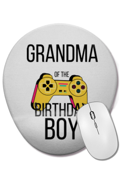 BASKI DÜNYASI Mouse Pad oval cu suport pentru încheietura mâinii, cu tema vid...