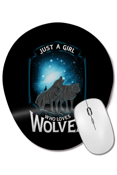 BASKI DÜNYASI Χαριτωμένο μαξιλάρι ποντικιού με οβάλ σχήμα με στήριγμα καρπού,...